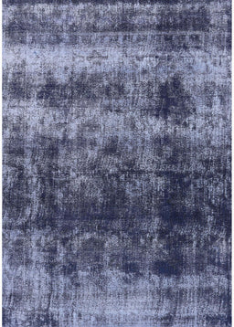 Mid-Century Modern Light Purple Blue Oriental Rug, urb2245