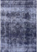 Mid-Century Modern Light Purple Blue Oriental Rug, urb2245