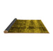 Sideview of Oriental Yellow Industrial Rug, urb2245yw