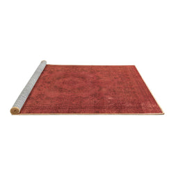 Sideview of Machine Washable Oriental Brown Industrial Rug, wshurb2246brn