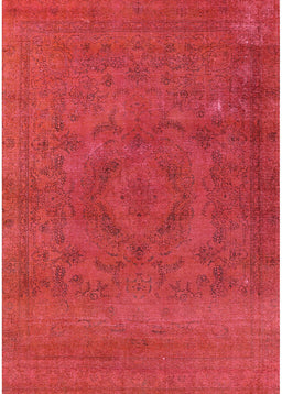 Mid-Century Modern Red Oriental Rug, urb2246