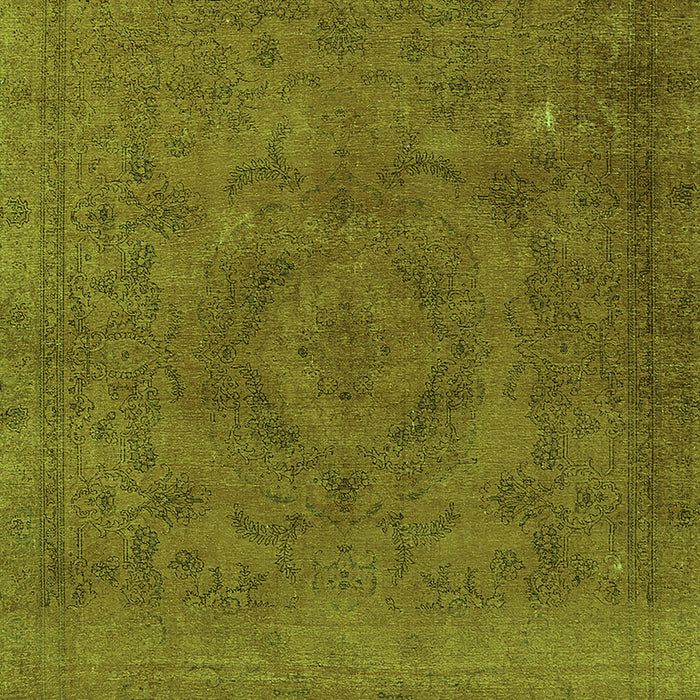 Machine Washable Oriental Green Industrial Area Rugs, wshurb2246grn