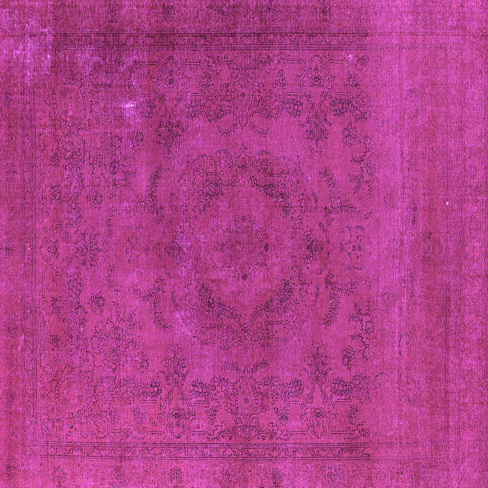Square Machine Washable Oriental Purple Industrial Area Rugs, wshurb2246pur