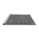 Sideview of Machine Washable Oriental Gray Industrial Rug, wshurb2246gry