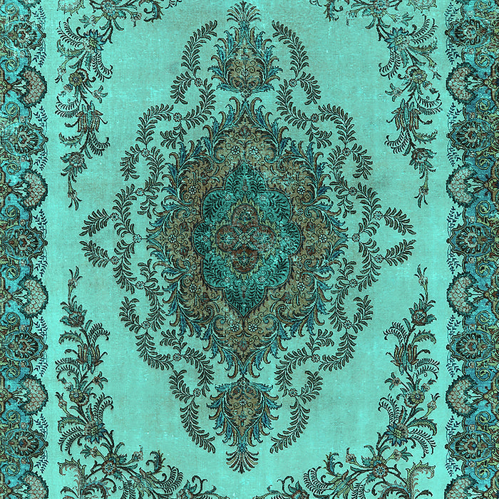 Oriental Turquoise Industrial Rug, urb2247turq