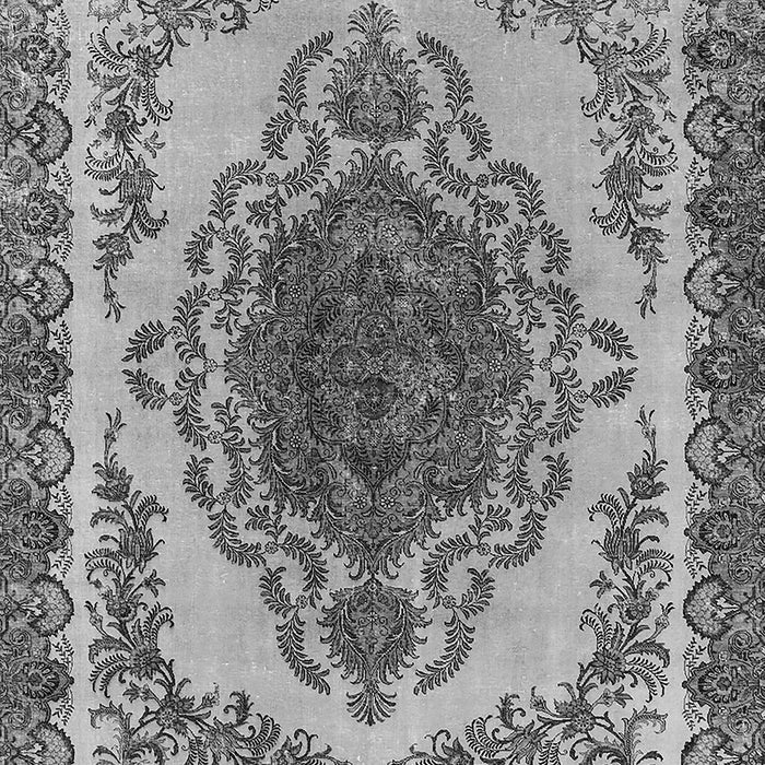 Machine Washable Oriental Gray Industrial Rug, wshurb2247gry