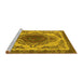 Sideview of Machine Washable Oriental Yellow Industrial Rug, wshurb2247yw