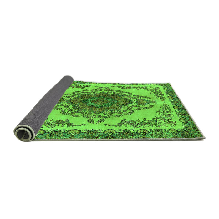 Sideview of Oriental Green Industrial Rug, urb2247grn