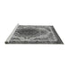 Sideview of Machine Washable Oriental Gray Industrial Rug, wshurb2247gry