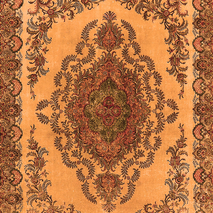 Oriental Orange Industrial Rug, urb2247org