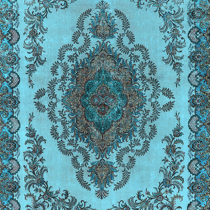 Oriental Light Blue Industrial Rug, urb2247lblu