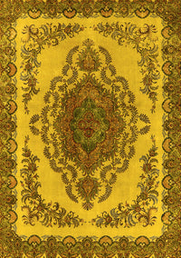 Oriental Yellow Industrial Rug, urb2247yw