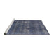 Sideview of Machine Washable Industrial Modern Purple Navy Blue Rug, wshurb2248