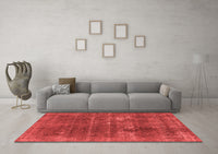 Machine Washable Oriental Red Industrial Rug, wshurb2248red