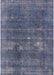 Mid-Century Modern Purple Navy Blue Oriental Rug, urb2248