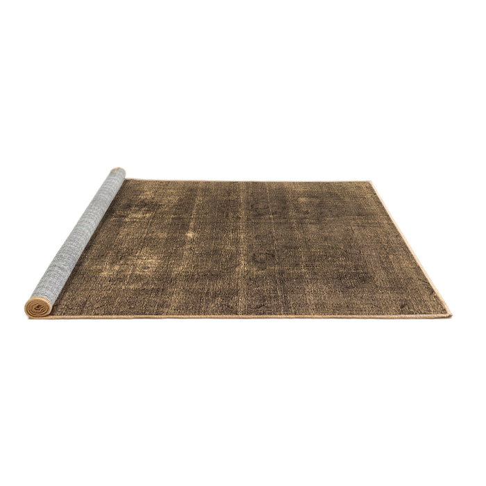 Sideview of Machine Washable Oriental Brown Industrial Rug, wshurb2248brn