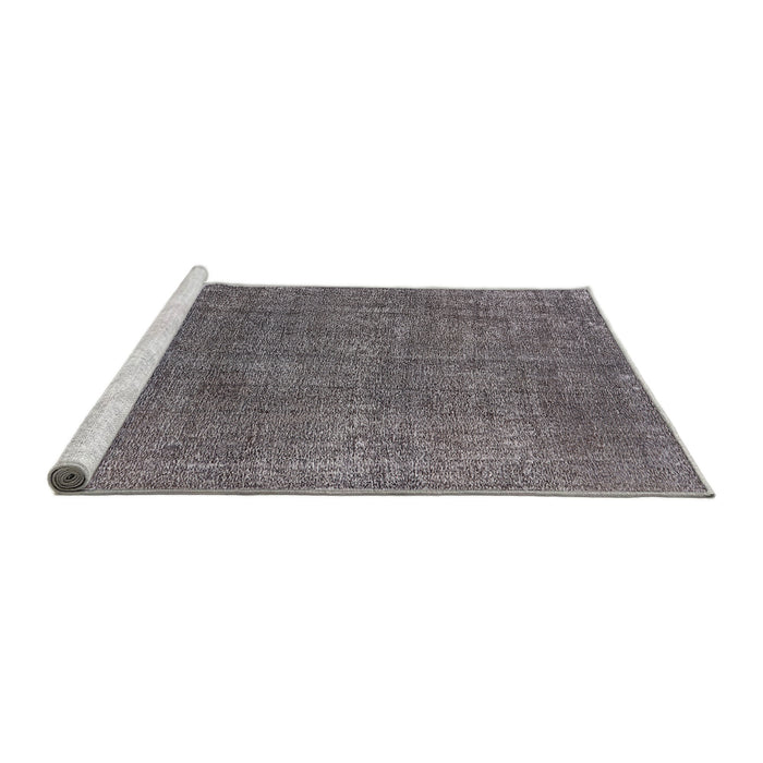 Sideview of Machine Washable Industrial Modern Purple Rug, wshurb2249