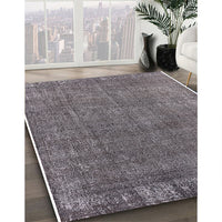 Mid-Century Modern Purple Oriental Rug, urb2249