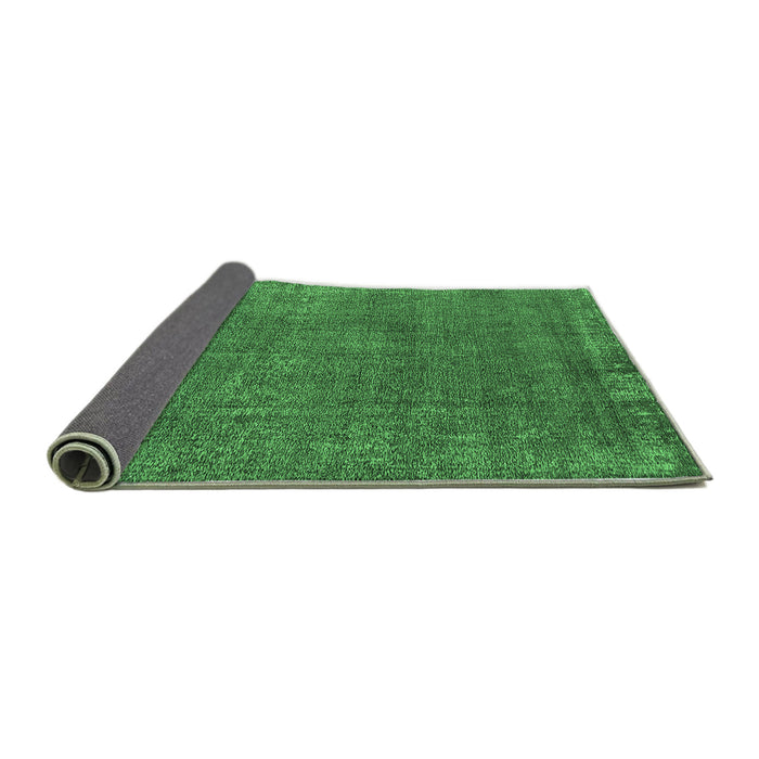 Sideview of Oriental Emerald Green Industrial Rug, urb2249emgrn