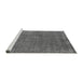 Sideview of Machine Washable Oriental Gray Industrial Rug, wshurb2249gry