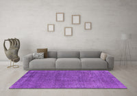 Machine Washable Oriental Purple Industrial Rug, wshurb2249pur