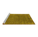 Sideview of Machine Washable Oriental Yellow Industrial Rug, wshurb2249yw