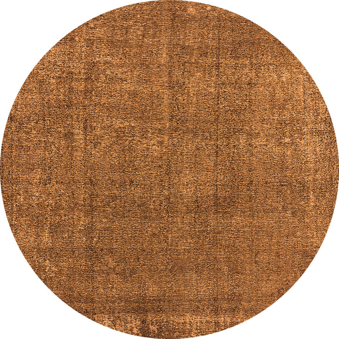 Round Oriental Orange Industrial Rug, urb2249org