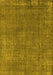 Machine Washable Oriental Yellow Industrial Rug, wshurb2249yw