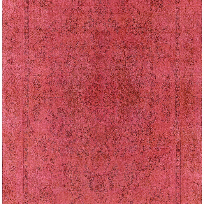 Machine Washable Industrial Modern Red Rug, wshurb2250