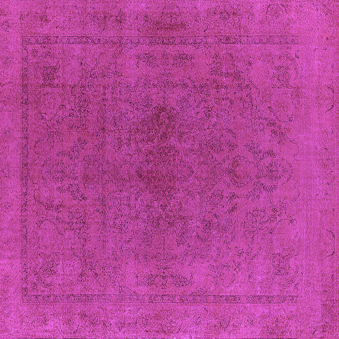 Square Machine Washable Oriental Purple Industrial Area Rugs, wshurb2250pur