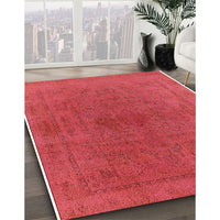 Mid-Century Modern Red Oriental Rug, urb2250