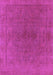 Machine Washable Oriental Purple Industrial Area Rugs, wshurb2250pur