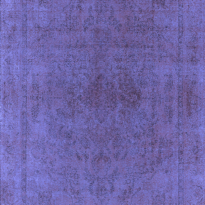 Machine Washable Oriental Blue Industrial Rug, wshurb2250blu