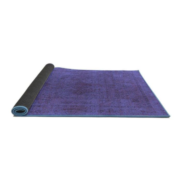 Sideview of Oriental Blue Industrial Rug, urb2250blu