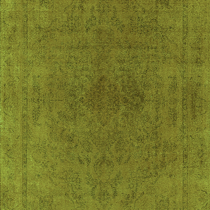 Machine Washable Oriental Green Industrial Area Rugs, wshurb2250grn