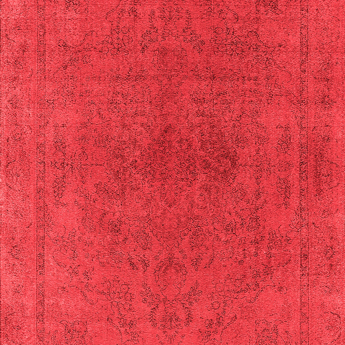 Machine Washable Oriental Red Industrial Rug, wshurb2250red
