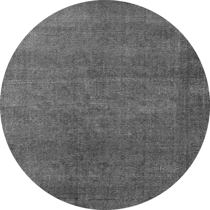 Round Persian Gray Bohemian Rug, urb2251gry