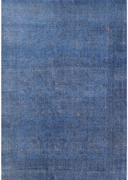 Mid-Century Modern Blue Persian Rug, urb2251