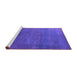 Sideview of Machine Washable Persian Purple Bohemian Area Rugs, wshurb2251pur