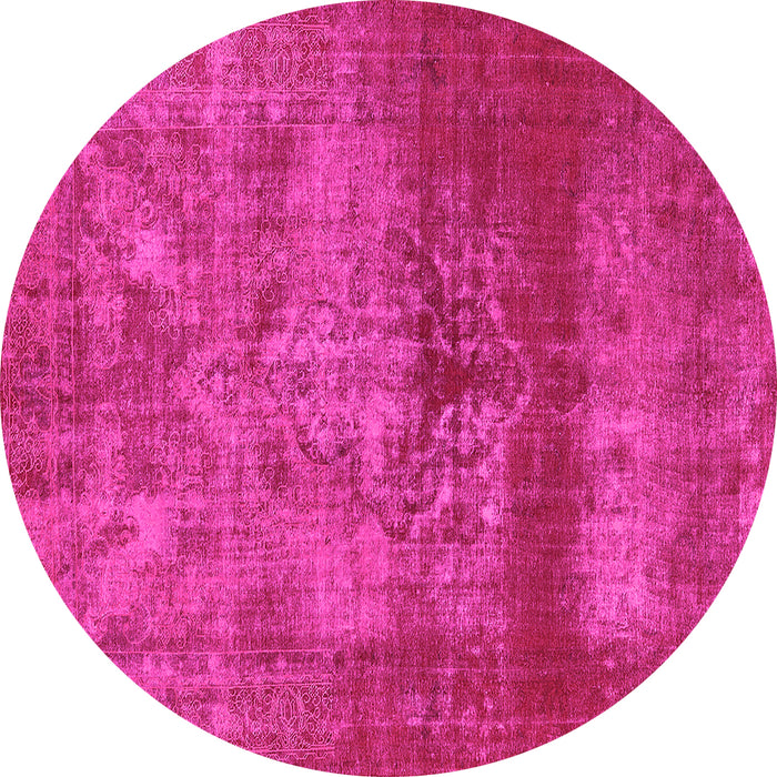 Round Persian Pink Bohemian Rug, urb2252pnk