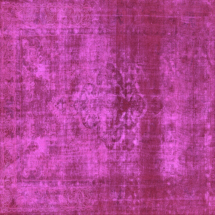 Square Machine Washable Persian Purple Bohemian Area Rugs, wshurb2252pur