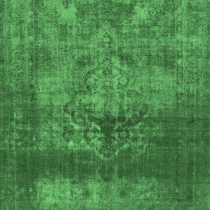 Machine Washable Persian Emerald Green Bohemian Area Rugs, wshurb2252emgrn