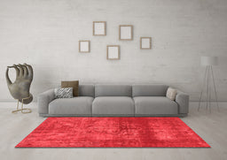 Bohemian Red Washable Rugs