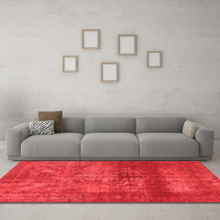 Bohemian Red Washable Rugs