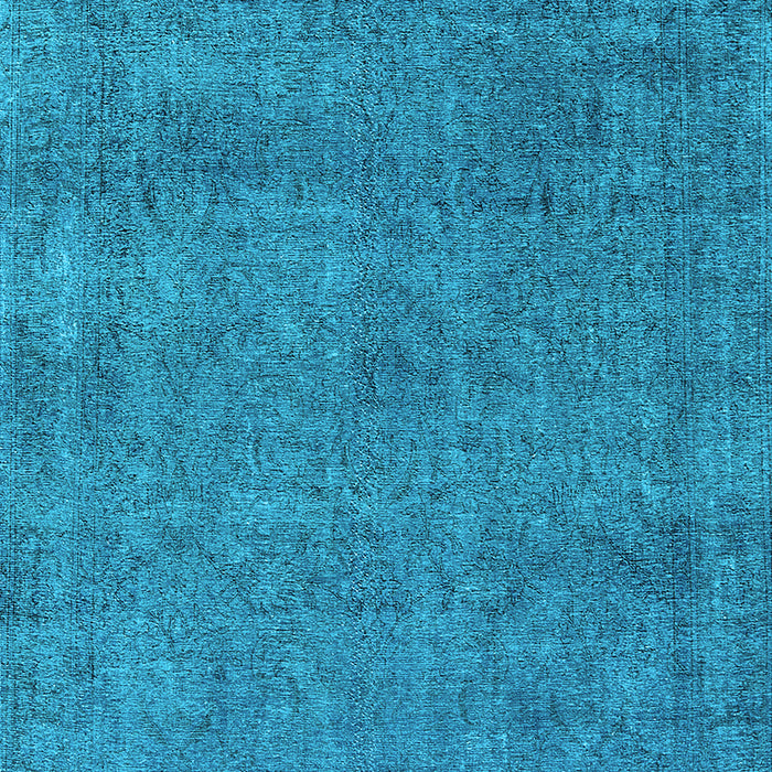 Machine Washable Oriental Light Blue Industrial Rug, wshurb2253lblu