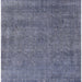 Square Machine Washable Industrial Modern Purple Navy Blue Rug, wshurb2253