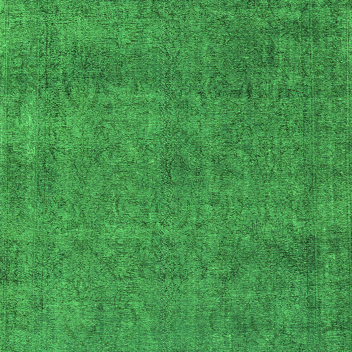 Machine Washable Oriental Green Industrial Area Rugs, wshurb2253grn
