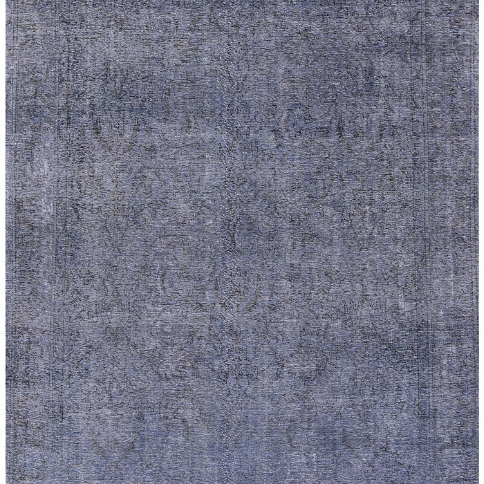Mid-Century Modern Purple Navy Blue Oriental Rug, urb2253