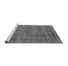 Sideview of Machine Washable Oriental Gray Industrial Rug, wshurb2253gry