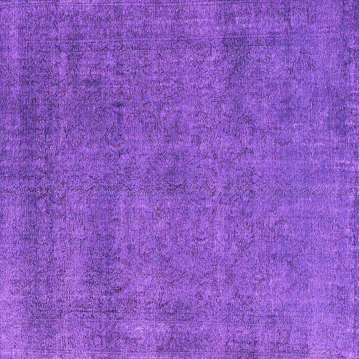 Square Machine Washable Oriental Purple Industrial Area Rugs, wshurb2253pur